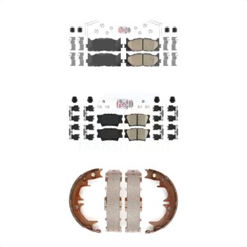 Front Rear Ceramic Disc Brake Pads Kit For Toyota Camry Lexus ES350 Avalon KNN-100476