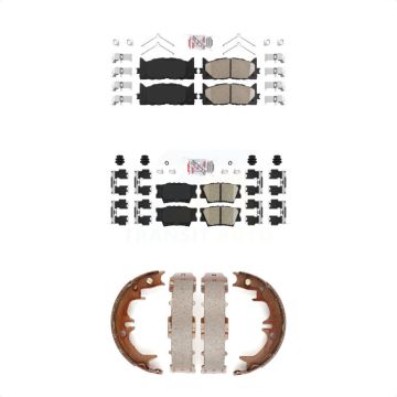 Front Rear Ceramic Disc Brake Pads Kit For Toyota Camry Lexus ES350 Avalon KNN-100477