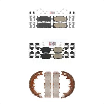 Front Rear Ceramic Disc Brake Pads Kit For Toyota Camry Lexus ES350 Avalon KNN-100478