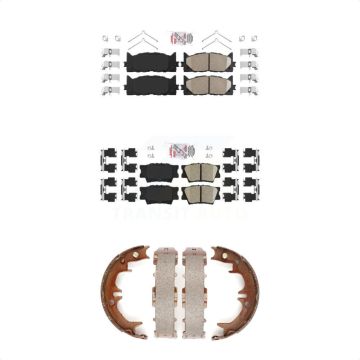 Front Rear Ceramic Disc Brake Pads Kit For Toyota Camry Lexus ES350 Avalon KNN-100479