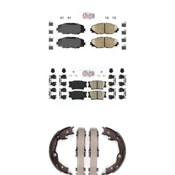 Front Rear Ceramic Disc Brake Pads Kit For Toyota RAV4 Matrix Pontiac Vibe KNN-100489
