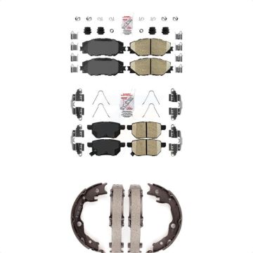 Front Rear Ceramic Disc Brake Pads Kit For Toyota Matrix Pontiac Vibe KNN-100494