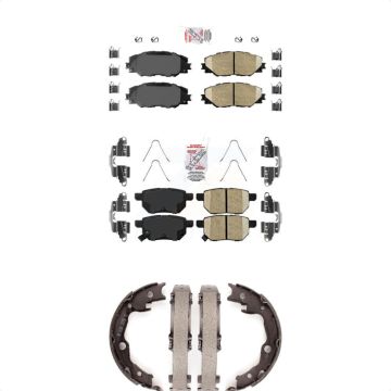 Front Rear Ceramic Disc Brake Pads Kit For Toyota Matrix Pontiac Vibe KNN-100495