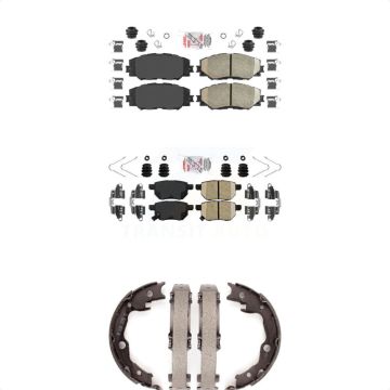 Front Rear Ceramic Disc Brake Pads Kit For Toyota Matrix Pontiac Vibe KNN-100496