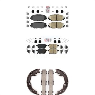 Front Rear Ceramic Disc Brake Pads Kit For Toyota Matrix Pontiac Vibe KNN-100498