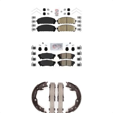 Front Rear Ceramic Disc Brake Pads Kit For Toyota Camry TRD KNN-100508