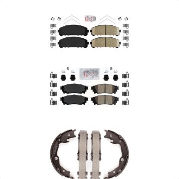 Front Rear Ceramic Disc Brake Pads Kit For Toyota Camry TRD KNN-100509