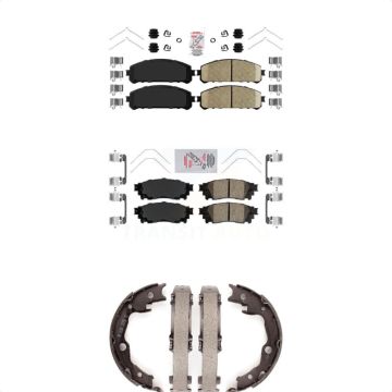 Front Rear Ceramic Disc Brake Pads Kit For Toyota Camry TRD KNN-100510