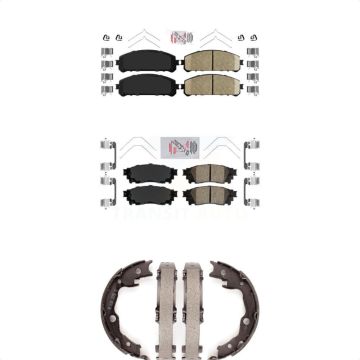 Front Rear Ceramic Disc Brake Pads Kit For Toyota Camry TRD KNN-100511