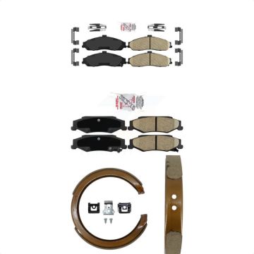 Front Rear Ceramic Disc Brake Pads Kit For Chevrolet Corvette Cadillac XLR KNN-100513