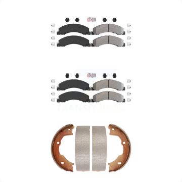 Front Rear Semi-Metallic Disc Brake Pads Kit For Ram Dodge Sterling Truck 4500 5500 45 55 KNN-100515