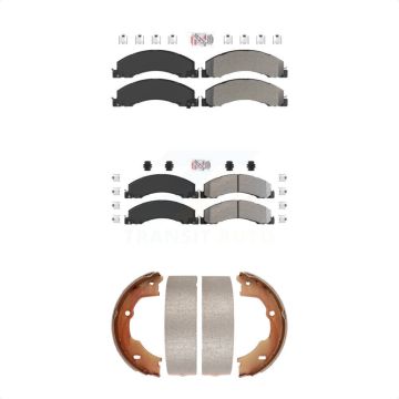 Front Rear Semi-Metallic Disc Brake Pads Kit For Ram Dodge Sterling Truck 4500 5500 45 55 KNN-100516