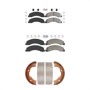 Front Rear Semi-Metallic Disc Brake Pads Kit For Ram Dodge Sterling Truck 4500 5500 45 55 KNN-100517