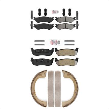 Front Rear Semi-Metallic Disc Brake Pads Kit For Lincoln Navigator KNN-100528