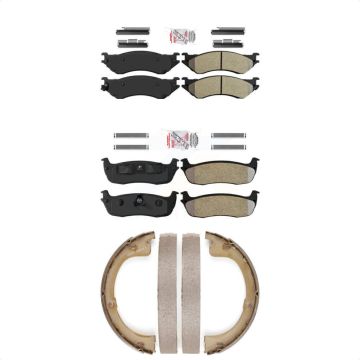 Front Rear Semi-Metallic Disc Brake Pads Kit For Lincoln Navigator KNN-100529