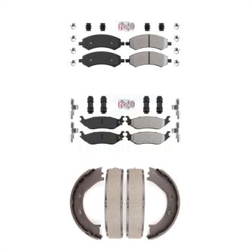 Front Rear Semi-Metallic Disc Brake Pads Kit For Dodge Ram 1500 Chrysler Aspen Durango KNN-100536