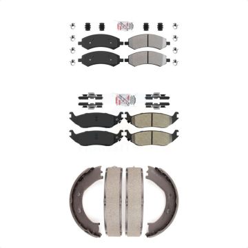 Front Rear Semi-Metallic Disc Brake Pads Kit For Dodge Ram 1500 Chrysler Aspen Durango KNN-100540