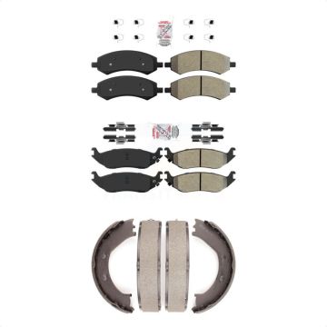Front Rear Semi-Metallic Disc Brake Pads Kit For Dodge Ram 1500 Chrysler Aspen Durango KNN-100541