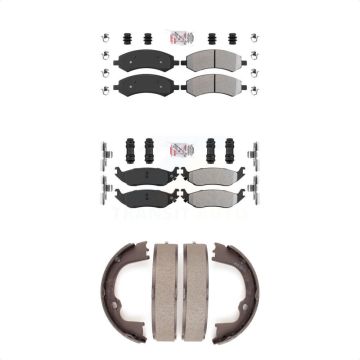 Front Rear Semi-Metallic Disc Brake Pads Kit For Ram 1500 Classic Dodge Chrysler Aspen KNN-100544