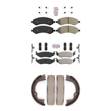 Front Rear Semi-Metallic Disc Brake Pads Kit For Ram 1500 Classic Dodge Chrysler Aspen KNN-100545