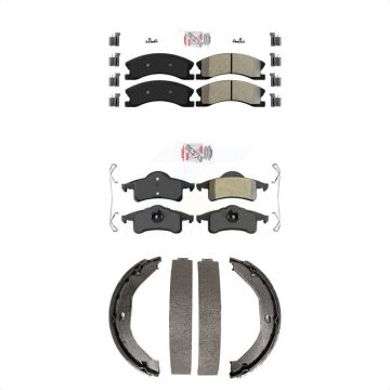 Front Rear Semi-Metallic Disc Brake Pads Kit For Jeep Grand Cherokee KNN-100562