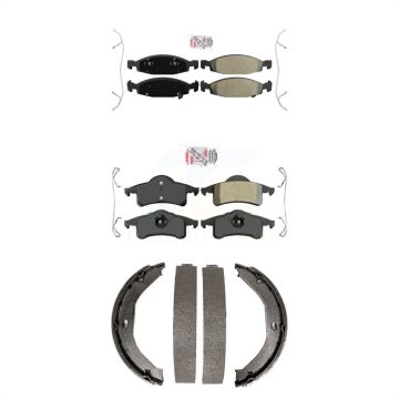 Front Rear Semi-Metallic Disc Brake Pads Kit For Jeep Grand Cherokee KNN-100563