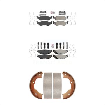 Front Rear Semi-Metallic Disc Brake Pads Kit For Ford F-450 Super Duty F-550 LCF F-59 KNN-100565