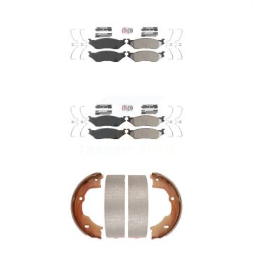 Front Rear Semi-Metallic Disc Brake Pads Kit For Ford F-450 Super Duty F-550 LCF F-59 KNN-100567