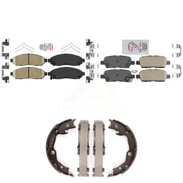 Front Rear Ceramic Disc Brake Pads Kit For Nissan LEAF KNN-100575