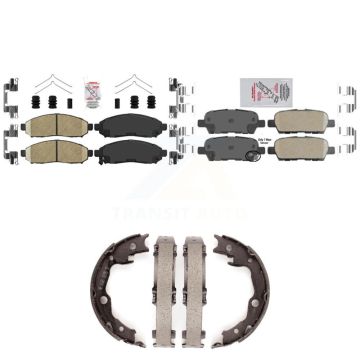 Front Rear Ceramic Disc Brake Pads Kit For Nissan LEAF KNN-100576