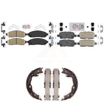 Front Rear Ceramic Disc Brake Pads Kit For Nissan LEAF KNN-100577