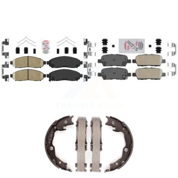 Front Rear Ceramic Disc Brake Pads Kit For Nissan LEAF KNN-100578