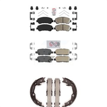 Front Rear Ceramic Disc Brake Pads Kit For Nissan Rogue Sentra Juke Select KNN-100579