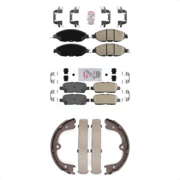 Front Rear Ceramic Disc Brake Pads Kit For Nissan Pathfinder INFINITI QX60 JX35 KNN-100592