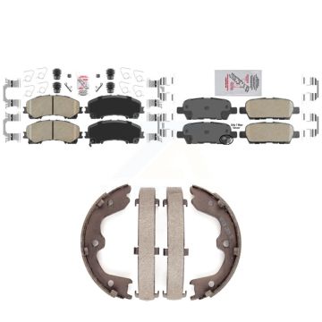 Front Rear Ceramic Disc Brake Pads Kit For 2016-2017 INFINITI QX50 KNN-100593