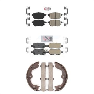 Front Rear Ceramic Disc Brake Pads Kit For Nissan Altima Maxima INFINITI FX35 FX45 KNN-100597
