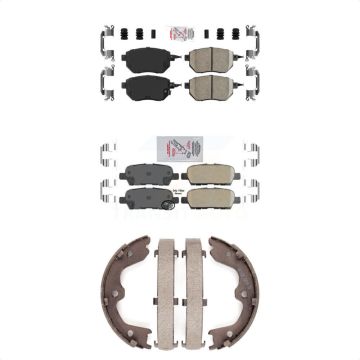 Front Rear Ceramic Disc Brake Pads Kit For Nissan Altima Maxima INFINITI FX35 FX45 KNN-100598