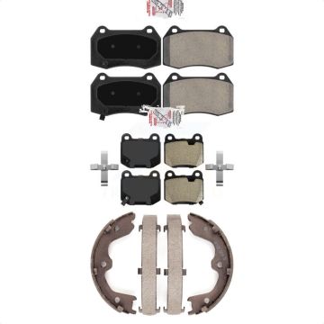 Front Rear Semi-Metallic Disc Brake Pads Kit For Nissan 350Z INFINITI G35 KNN-100603
