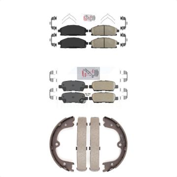 Front Rear Ceramic Disc Brake Pads Kit For 2006-2009 Nissan Quest KNN-100616