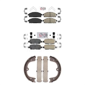 Front Rear Ceramic Disc Brake Pads Kit For 2006-2009 Nissan Quest KNN-100617