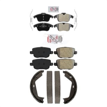 Front Rear Semi-Metallic Disc Brake Pads Kit For 2007-2009 Volvo S80 FWD KNN-100619