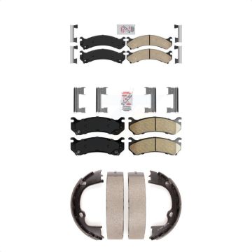 Front Rear Ceramic Disc Brake Pads Kit For GMC Chevrolet Silverado 2500 HD Sierra 3500 XL KNN-100628
