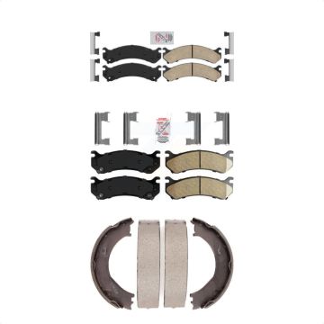 Front Rear Ceramic Disc Brake Pads Kit For Chevrolet GMC Sierra 2500 HD Silverado 3500 H2 KNN-100632