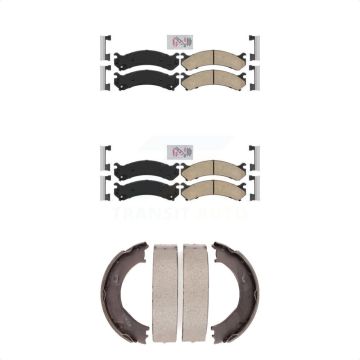 Front Rear Ceramic Disc Brake Pads Kit For Chevrolet GMC Silverado 3500 Sierra HD Classic KNN-100638