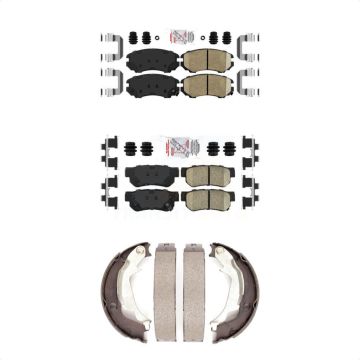 Front Rear Ceramic Disc Brake Pads Kit For Hyundai Sonata Kia Optima KNN-100649