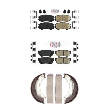 Front Rear Ceramic Disc Brake Pads Kit For Hyundai Sonata Kia Optima KNN-100651