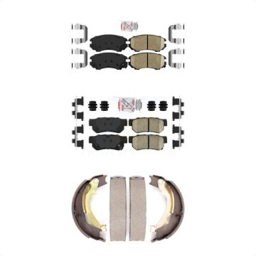 Front Rear Ceramic Disc Brake Pads Kit For Hyundai Tucson Kia Sportage KNN-100656