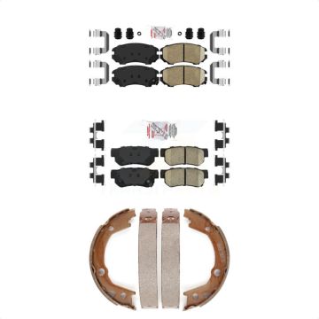 Front Rear Ceramic Disc Brake Pads Kit For Hyundai Elantra Tucson Kia Sportage Optima KNN-100657