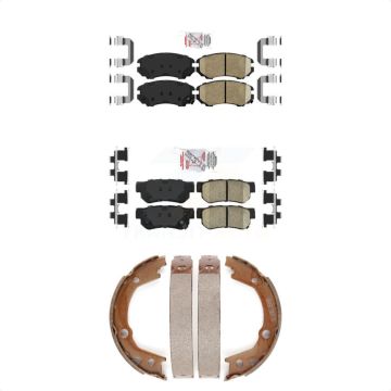 Front Rear Ceramic Disc Brake Pads Kit For Hyundai Elantra Tucson Kia Sportage Optima KNN-100658