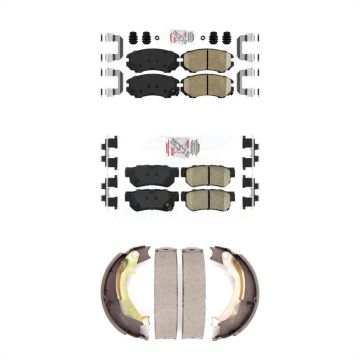 Front Rear Ceramic Disc Brake Pads Kit For Hyundai Tucson Kia Sportage KNN-100659